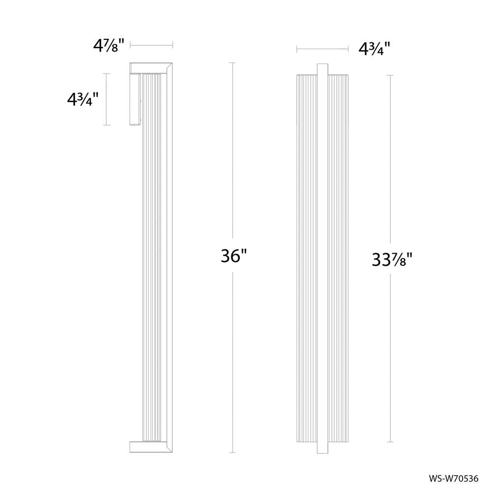 Modern Forms Krimp Outdoor Wall Sconce Light