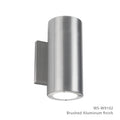 Modern Forms Vessel 8'' Led Outdoor Wall Sconce Light 3000k In Brushed Aluminum