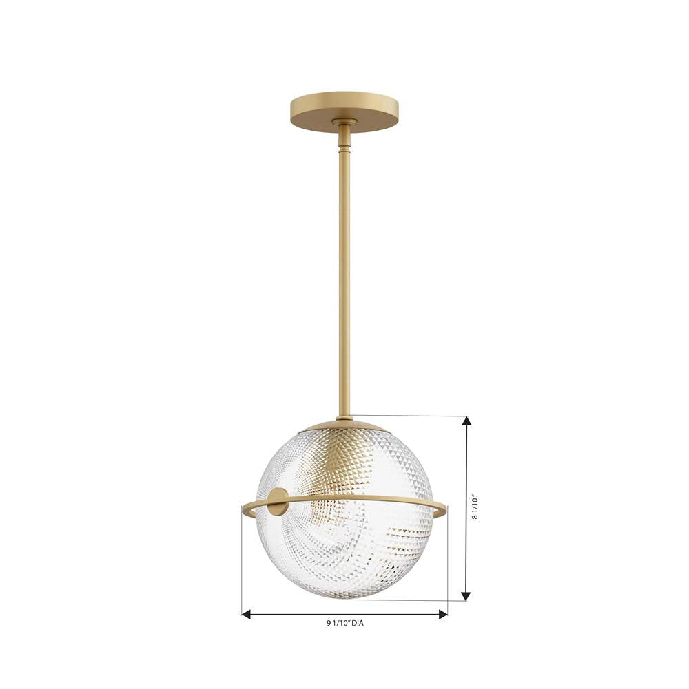 Minka-Lavery 10125-732 Legacy Brass Luniva 9'' 1-light Mini Pendant Image 2