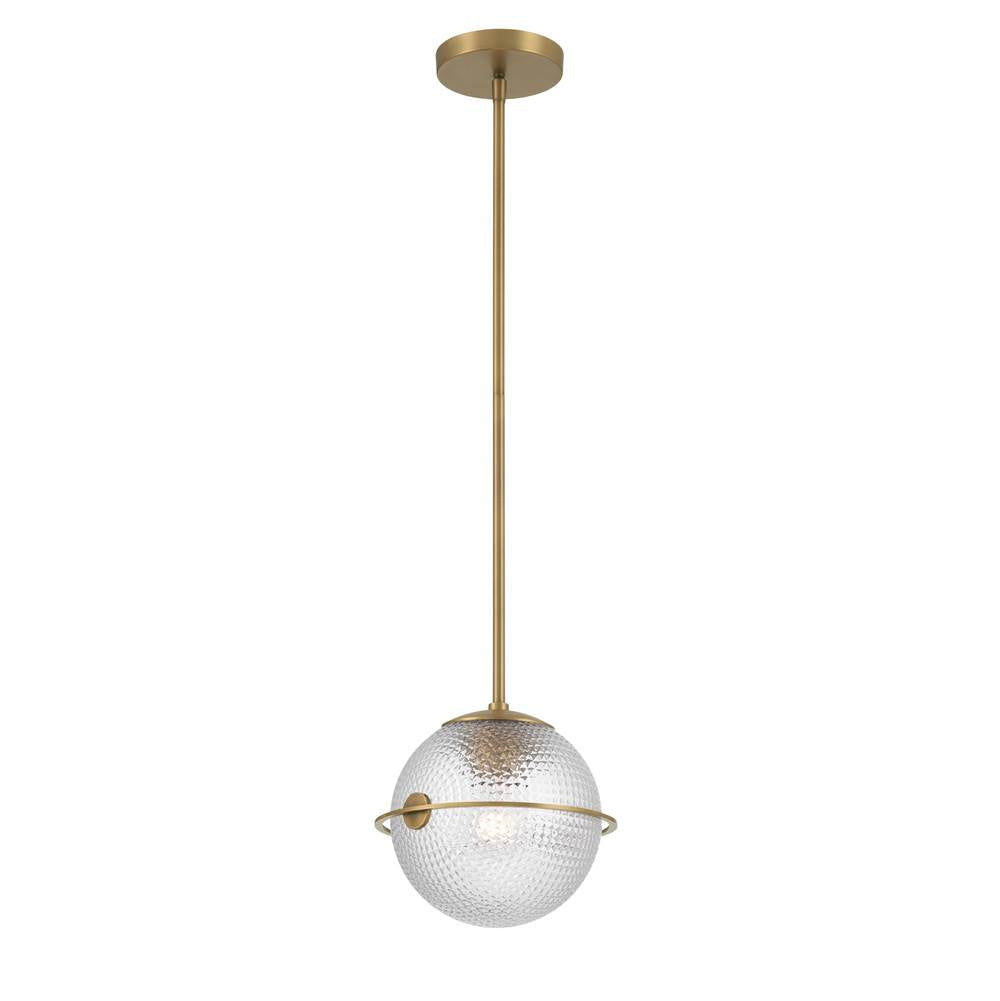 Minka-Lavery 10125-732 Legacy Brass Luniva 9'' 1-light Mini Pendant Image 1