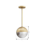 Minka-Lavery 10126-732 Legacy Brass Luniva 8'' 1-light Mini Pendant Image 2