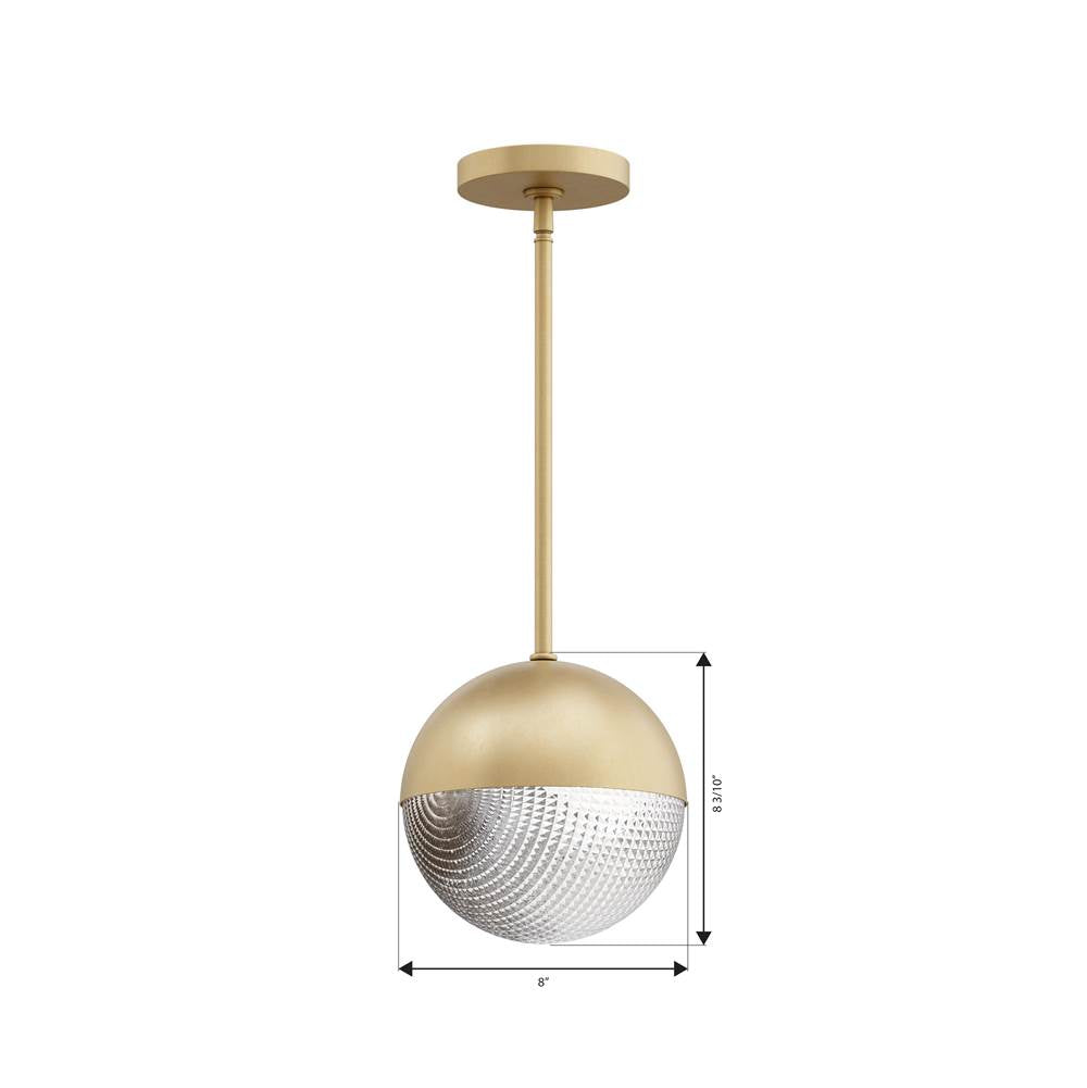 Minka-Lavery 10126-732 Legacy Brass Luniva 8'' 1-light Mini Pendant Image 2