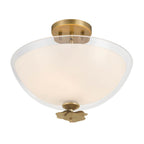 Minka-Lavery 10255-732 Legacy Brass Elowen 15'' 3-light Semi-flush Mount Image 7