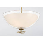 Minka-Lavery 10255-732 Legacy Brass Elowen 15'' 3-light Semi-flush Mount Image 6