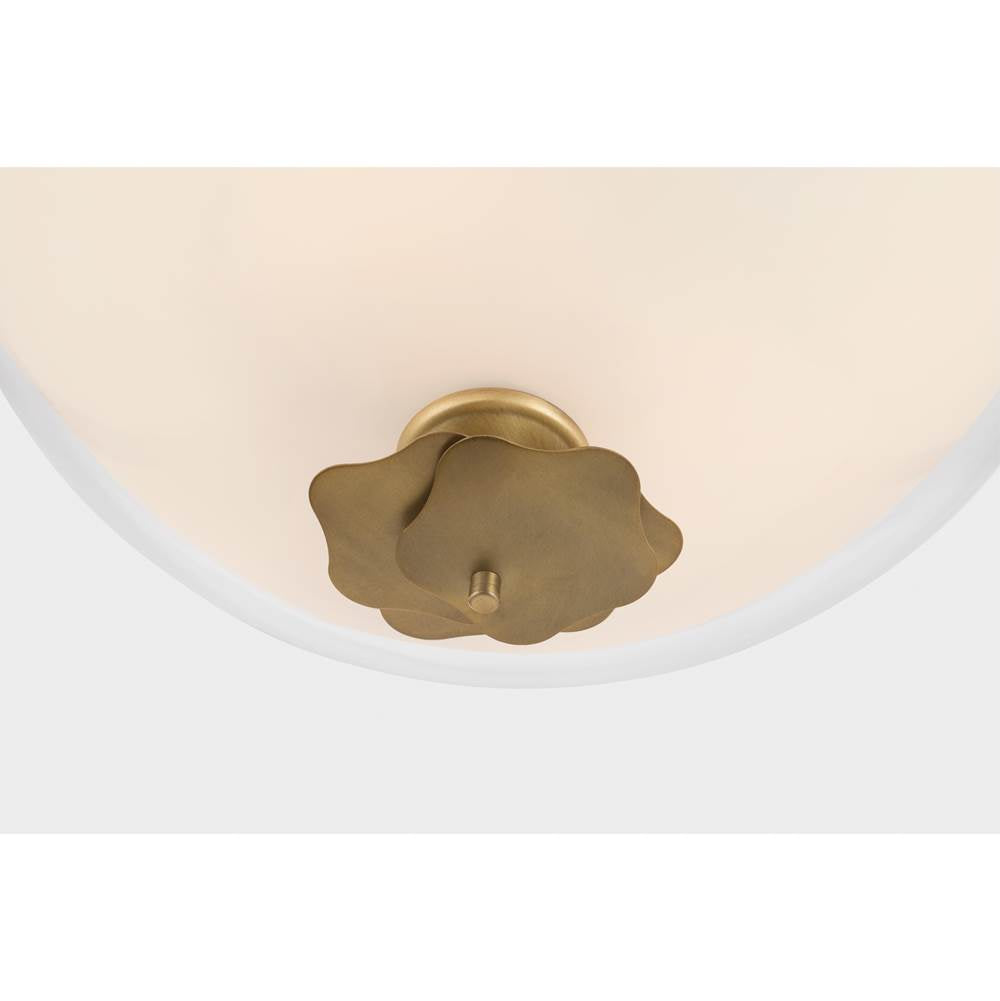Minka-Lavery 10255-732 Legacy Brass Elowen 15'' 3-light Semi-flush Mount Image 5