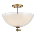 Minka-Lavery 10255-732 Legacy Brass Elowen 15'' 3-light Semi-flush Mount Image 1