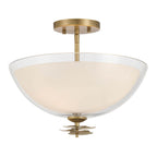 Minka-Lavery 10255-732 Legacy Brass Elowen 15'' 3-light Semi-flush Mount Image 1