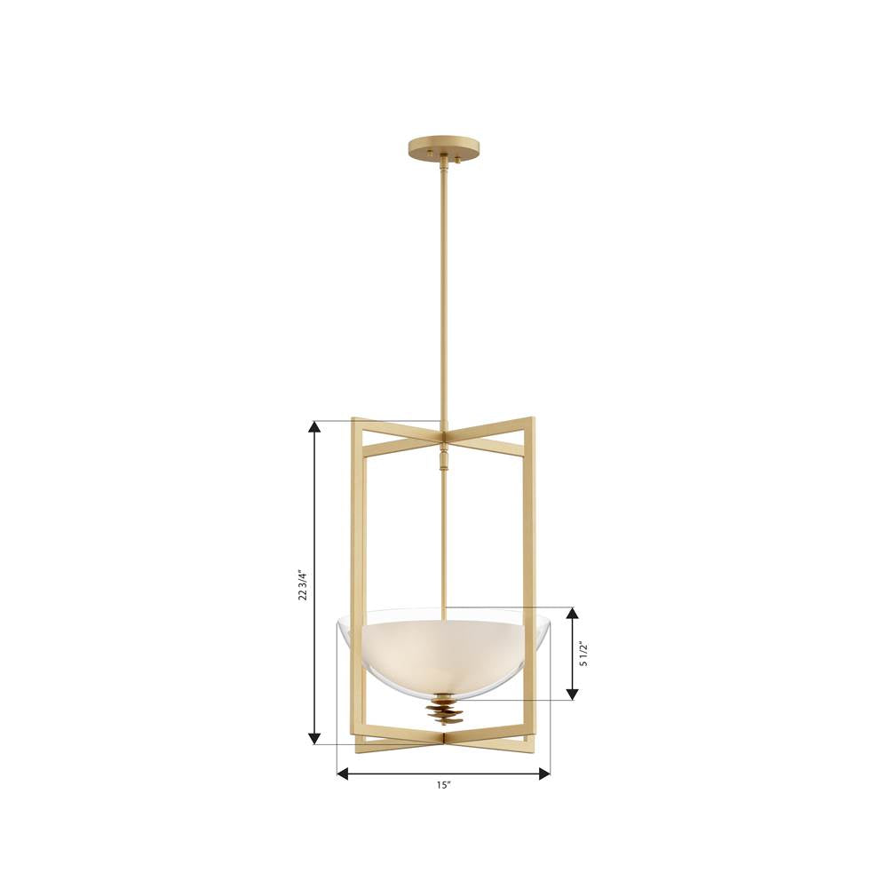 Minka-Lavery 10256-732 Legacy Brass Elowen 18'' 3-light Pendant Image 2