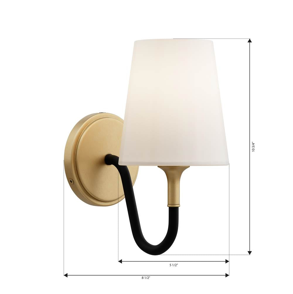 Minka-Lavery 10271-876 Legacy Brass Brienne 10.75'' High 1-light Bath Sconce Image 2