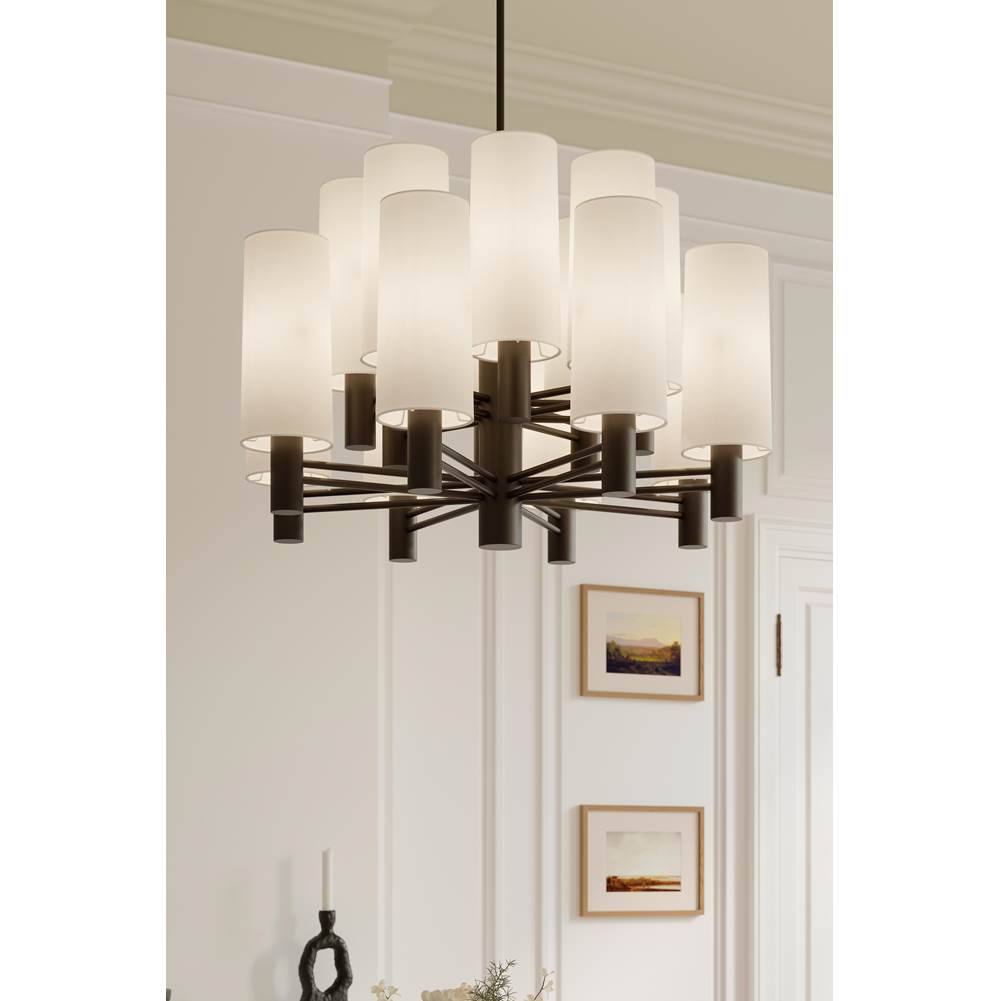 Minka-Lavery 10286-860 Dark Bronze Draxen 34'' 16-light Chandelier Image 3