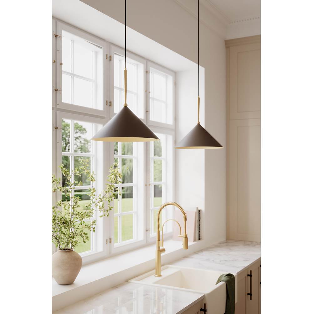 Minka-Lavery 10315-855 Legacy Brass Cortan 16'' 1-light Pendant Image 4