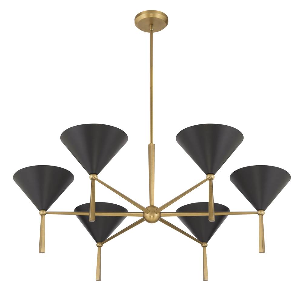 Minka-Lavery 10316-855 Legacy Brass Cortan 36'' 6-light Chandelier Image 8