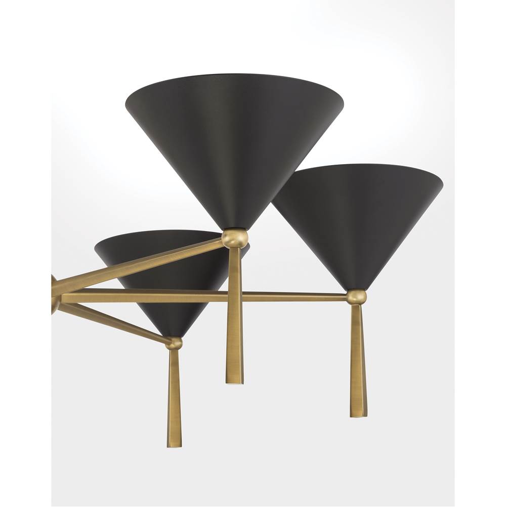 Minka-Lavery 10316-855 Legacy Brass Cortan 36'' 6-light Chandelier Image 7