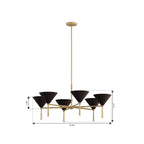 Minka-Lavery 10316-855 Legacy Brass Cortan 36'' 6-light Chandelier Image 2
