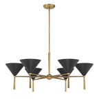 Minka-Lavery 10316-855 Legacy Brass Cortan 36'' 6-light Chandelier Image 1