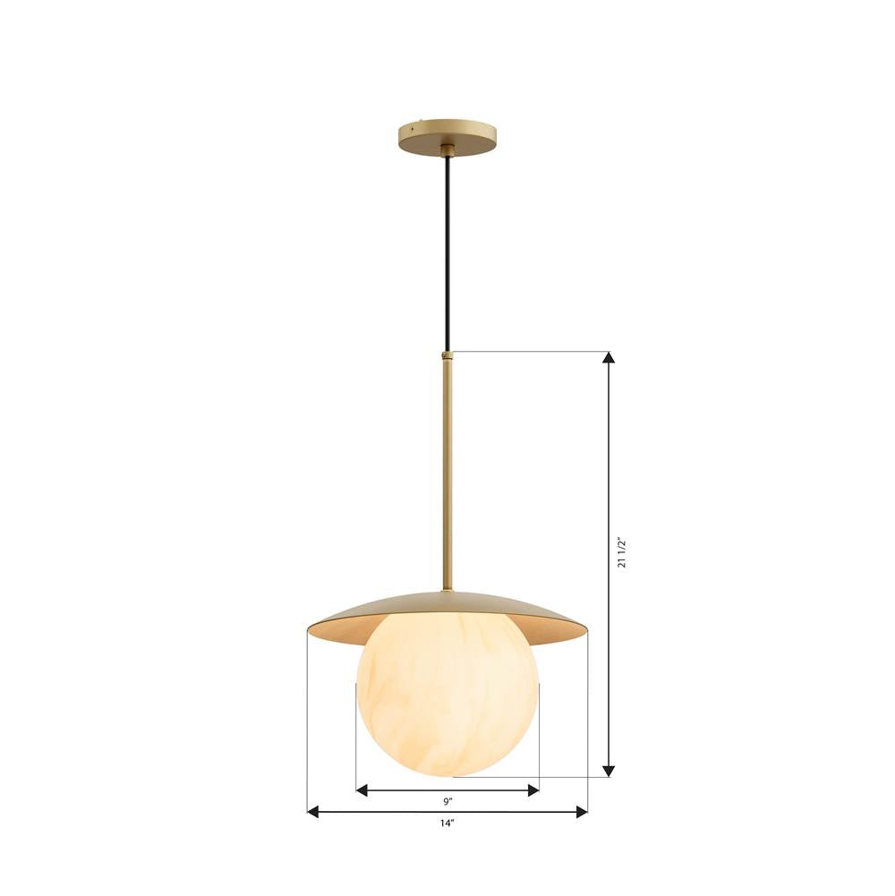 Minka-Lavery 10385-732 Legacy Brass Olenne 14'' 1-light Pendant Image 2