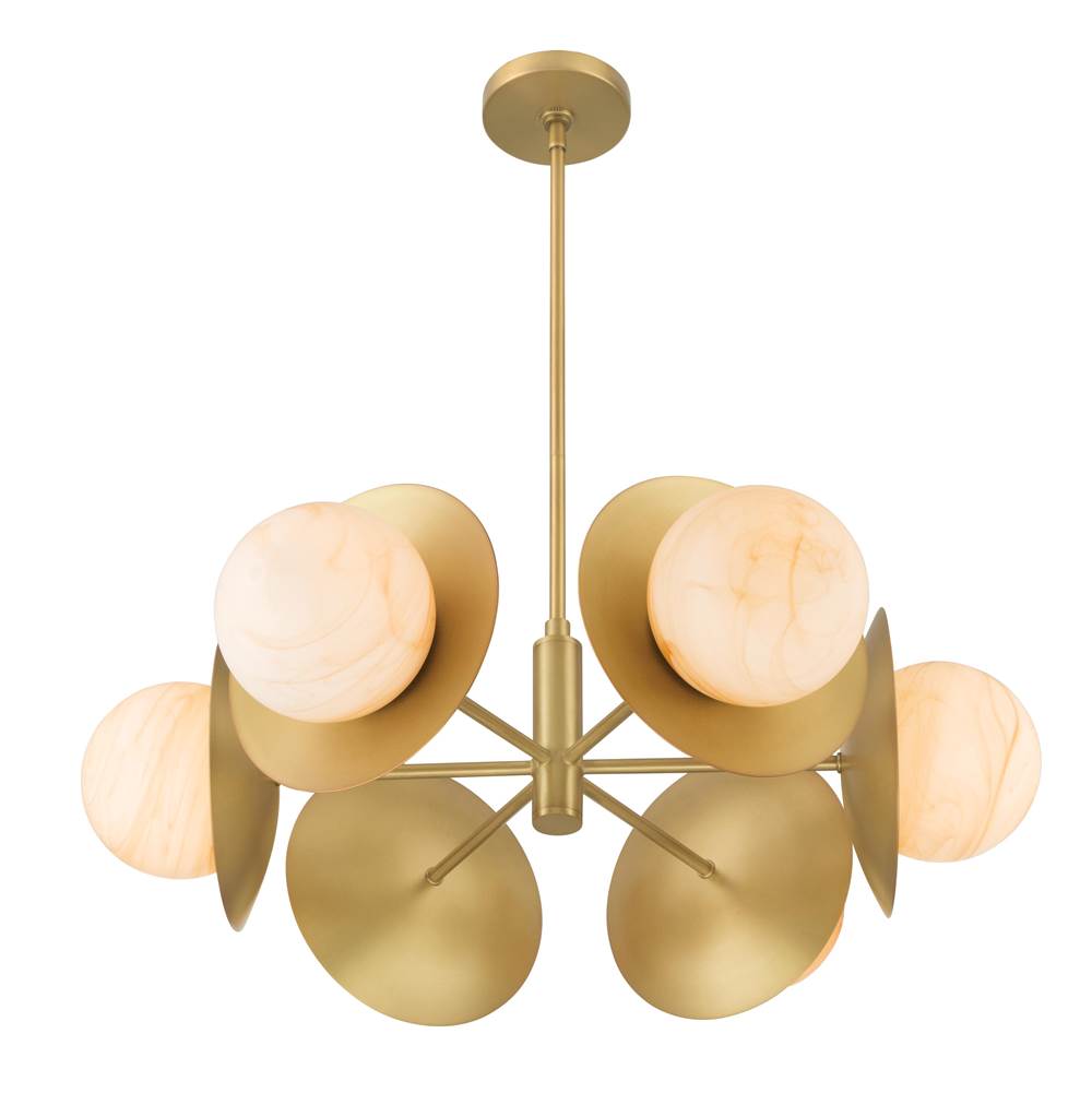 Minka-Lavery 10386-732 Legacy Brass Olenne 28'' 6-light Pendant Image 6