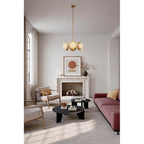 Minka-Lavery 10386-732 Legacy Brass Olenne 28'' 6-light Pendant Image 4