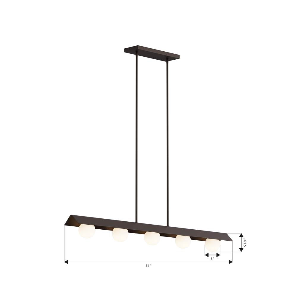 Minka-Lavery 10417-860-L Dark Bronze Vestra 54'' Led Linear Chandelier Image 2