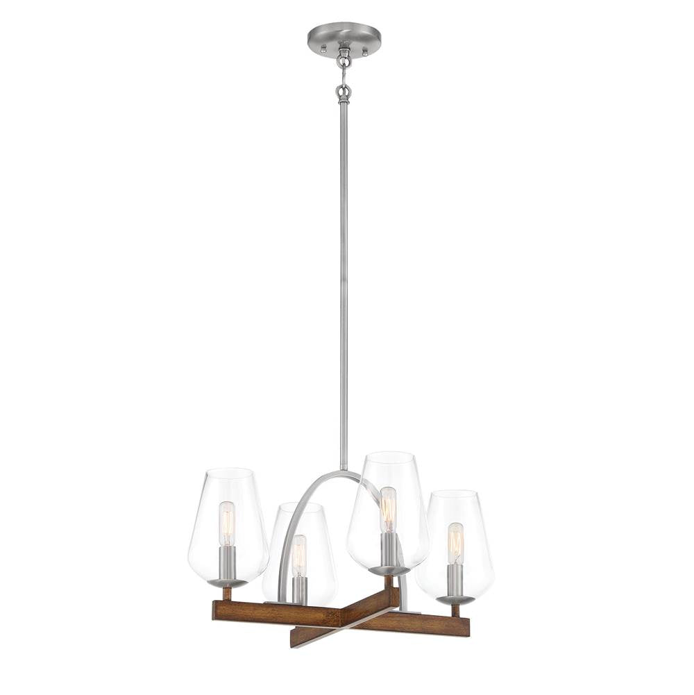 Minka-Lavery Birnamwood 4 Light Convetible Chandelier / Semi Flush