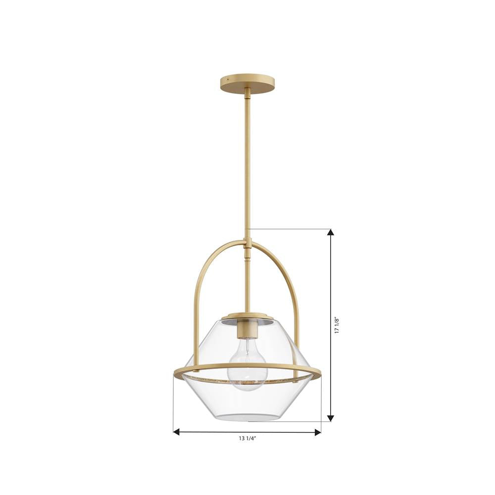 Minka-Lavery 11895-732 Legacy Brass Coralyn 13.25'' 1-light Pendant Image 2