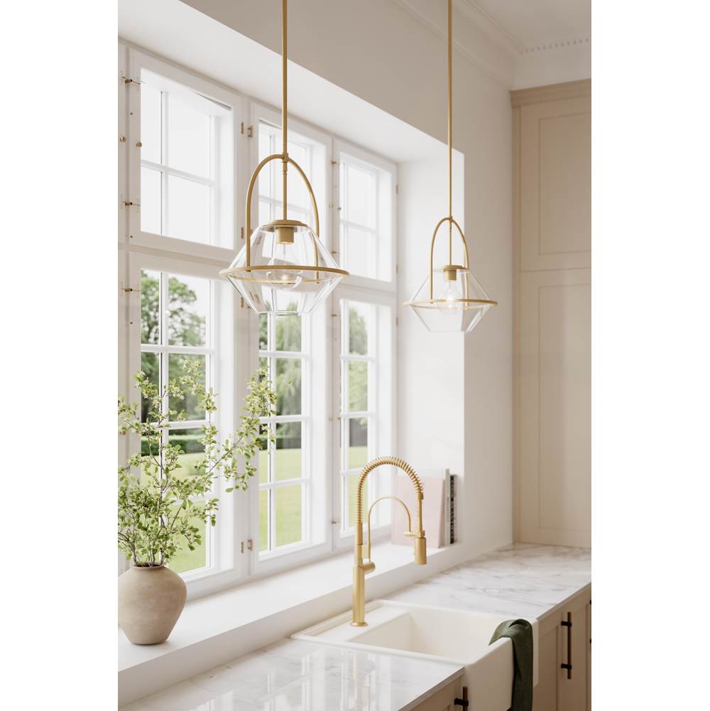 Minka-Lavery 11895-732 Legacy Brass Coralyn 13.25'' 1-light Pendant Image 4