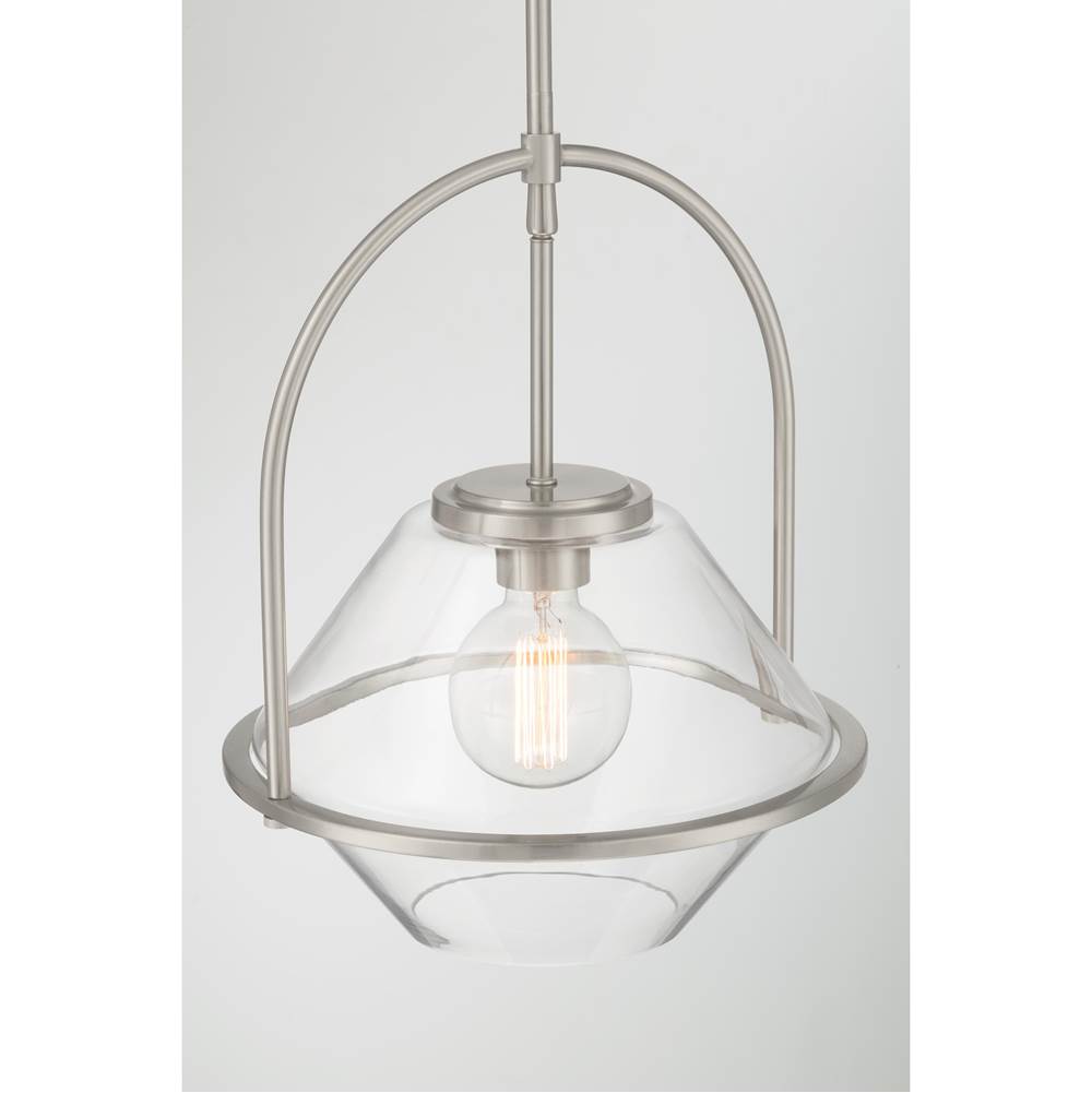 Minka-Lavery 11895-84 Brushed Nickel Coralyn 13.25'' 1-light Pendant Image 7