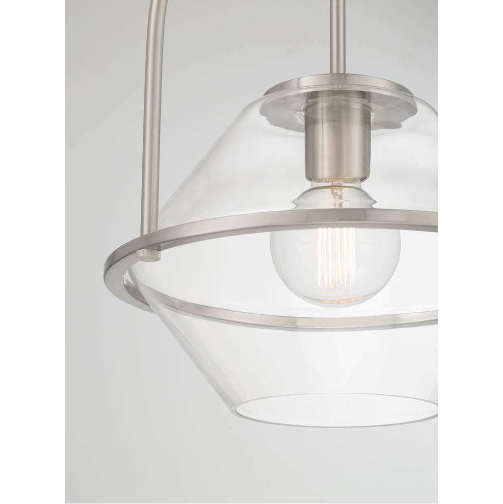 Minka-Lavery 11895-84 Brushed Nickel Coralyn 13.25'' 1-light Pendant Image 6