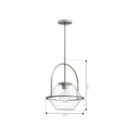 Minka-Lavery 11895-84 Brushed Nickel Coralyn 13.25'' 1-light Pendant Image 2