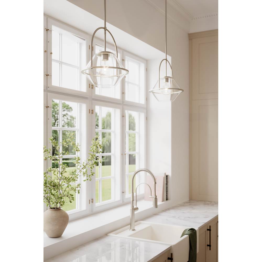 Minka-Lavery 11895-84 Brushed Nickel Coralyn 13.25'' 1-light Pendant Image 4