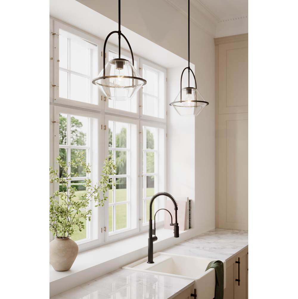Minka-Lavery 11895-899 Dark Matte Black Coralyn 13.25'' 1-light Pendant Image 4
