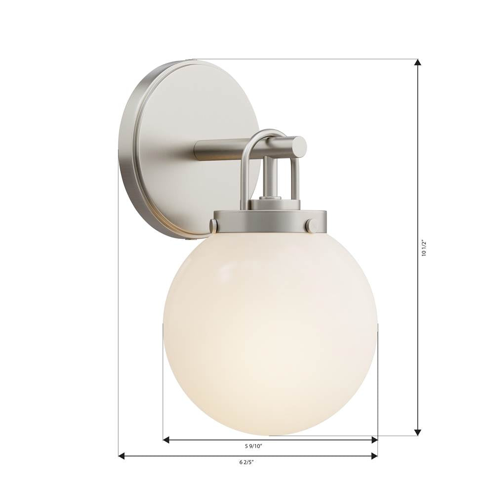 Minka-Lavery 12011-84 Brushed Nickel Ortesa 10.5'' High 1-light Bath Sconce Image 2