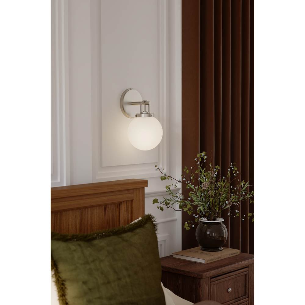 Minka-Lavery 12011-84 Brushed Nickel Ortesa 10.5'' High 1-light Bath Sconce Image 3
