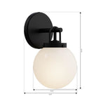 Minka-Lavery 12011-899 Dark Matte Black Ortesa 10.5'' High 1-light Bath Sconce Image 2