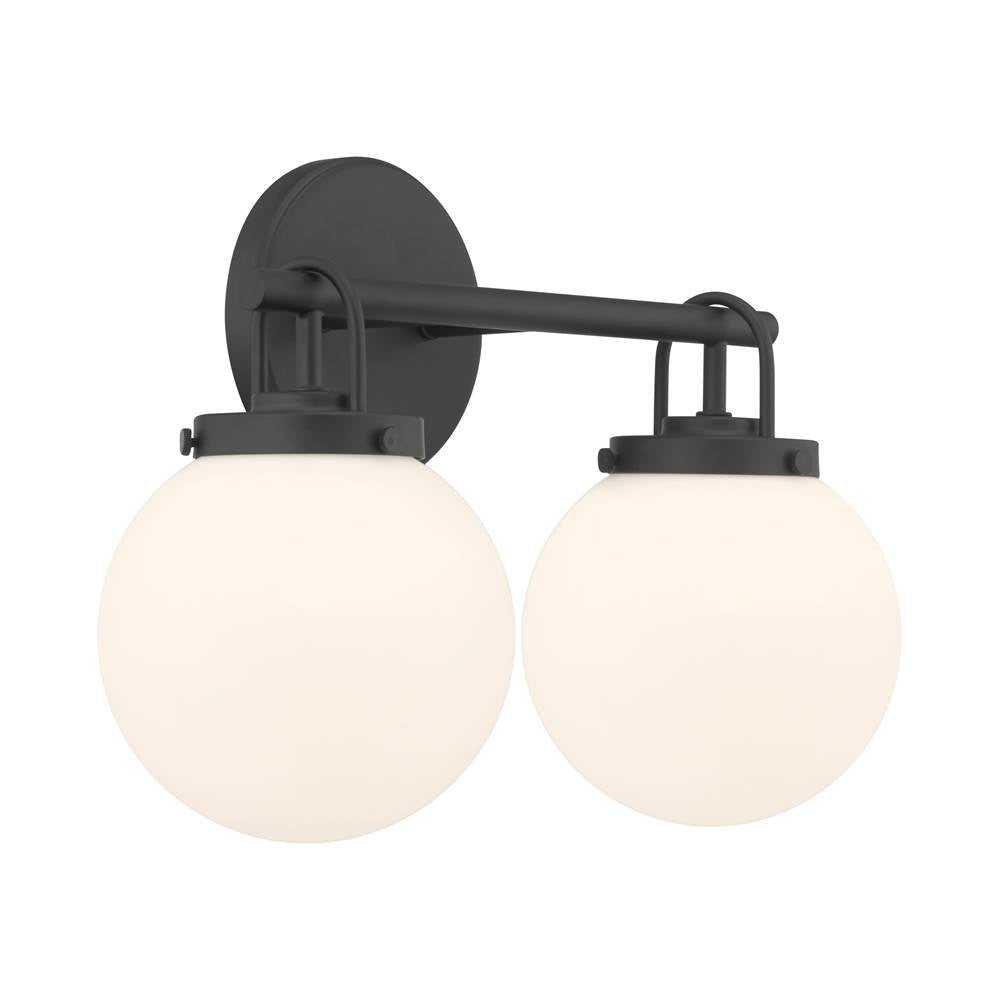 Minka-Lavery 12012-899 Dark Matte Black Ortesa 15'' 2-light Vanity Image 5