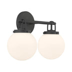 Minka-Lavery 12012-899 Dark Matte Black Ortesa 15'' 2-light Vanity Image 5