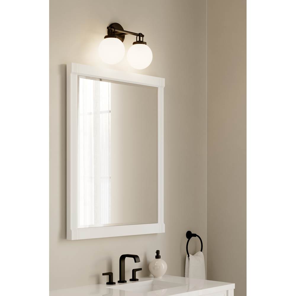Minka-Lavery 12012-899 Dark Matte Black Ortesa 15'' 2-light Vanity Image 3