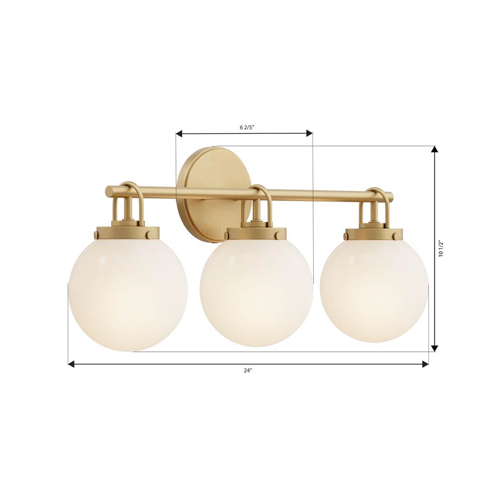 Minka-Lavery 12013-732 Legacy Brass Ortesa 24'' 3-light Vanity Image 2