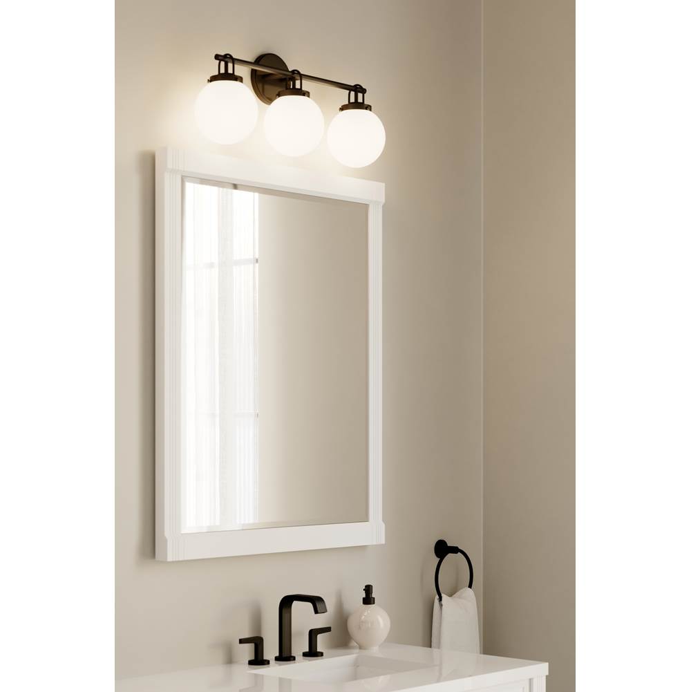 Minka-Lavery 12013-899 Dark Matte Black Ortesa 24'' 3-light Vanity Image 3