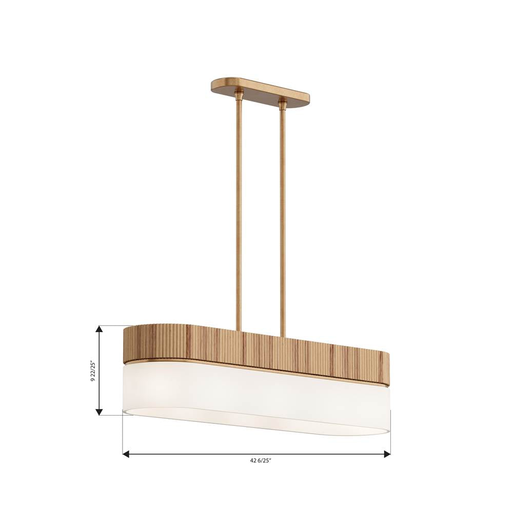 Minka-Lavery 12055-732 Legacy Brass Nebri 42.5'' 5-light Linear Chandelier Image 2