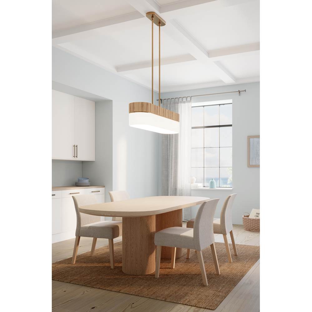 Minka-Lavery 12055-732 Legacy Brass Nebri 42.5'' 5-light Linear Chandelier Image 4