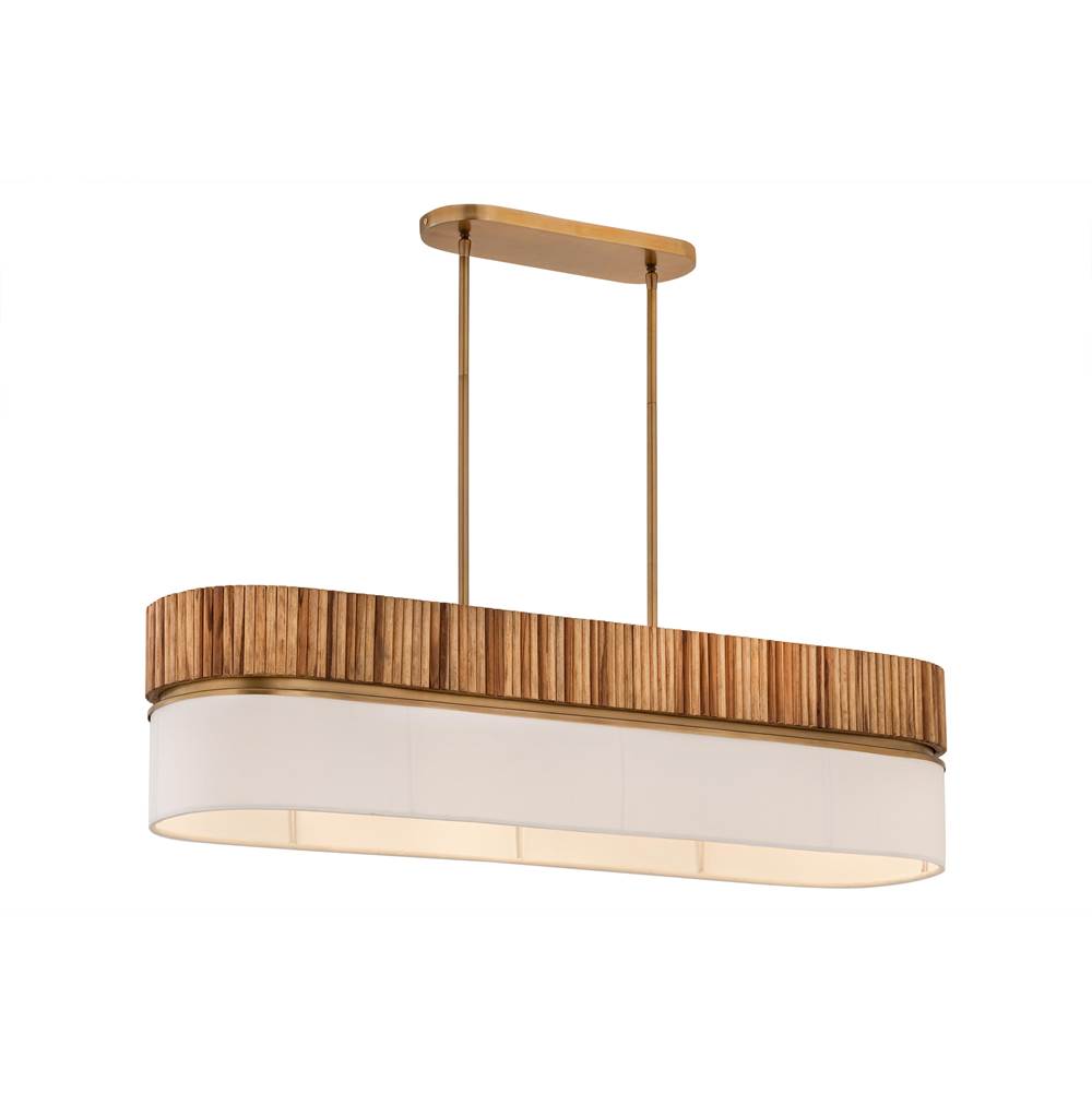 Minka-Lavery 12055-732 Legacy Brass Nebri 42.5'' 5-light Linear Chandelier Image 1
