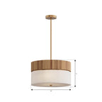Minka-Lavery 12056-732 Legacy Brass Nebri 18'' 2-light Pendant Image 2