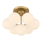 Minka-Lavery 12077-732 Legacy Brass Lunara 18.25'' 7-light Semi-flush Mount Image 7