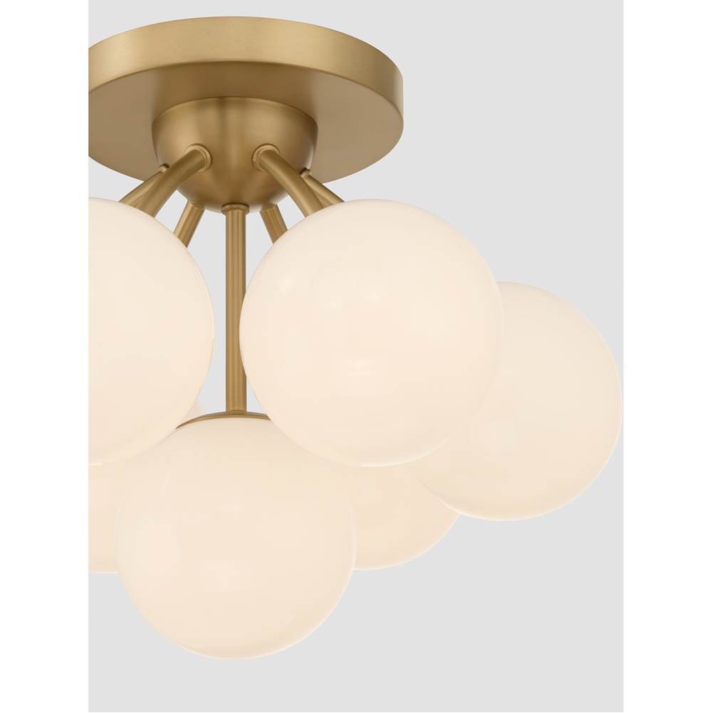 Minka-Lavery 12077-732 Legacy Brass Lunara 18.25'' 7-light Semi-flush Mount Image 6