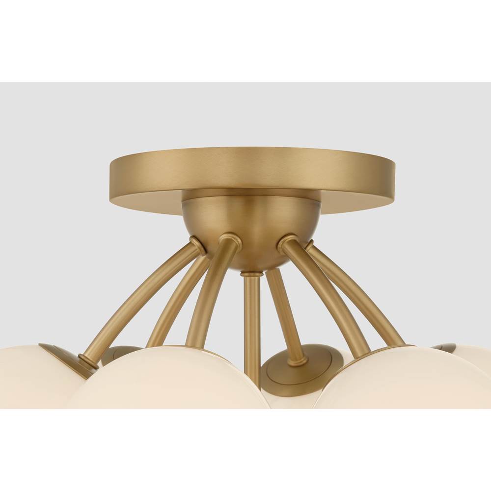 Minka-Lavery 12077-732 Legacy Brass Lunara 18.25'' 7-light Semi-flush Mount Image 5