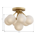 Minka-Lavery 12077-732 Legacy Brass Lunara 18.25'' 7-light Semi-flush Mount Image 2
