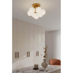 Minka-Lavery 12077-732 Legacy Brass Lunara 18.25'' 7-light Semi-flush Mount Image 3