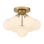 Minka-Lavery 12077-732 Legacy Brass Lunara 18.25'' 7-light Semi-flush Mount Image 1