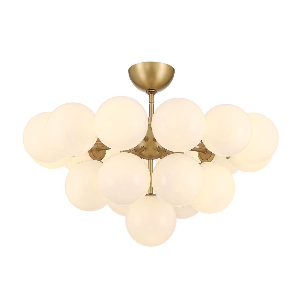 Minka-Lavery Lunara 28'' 19-light Convertible Chandelier/semi-flush Mount